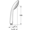 Grohe dušo kabina 1 čiurkšlė joy 110 chrome 27315000