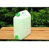 Vilde Jerrycan extra-fort - [MARQUE] - su švaraus vandens kraneliu 5 litrai - Balta ir žalia - Kemperis