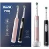 Procter Gamble „Oral-B Series 1 DUO“ elektrinis dantų šepetėlis, juodas/rožinis
