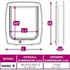 Ferplast Atverčiamos durelės katėms Swing 9 SET, baltos, 4 krypčių