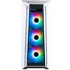 Cooler Master dėklas MasterBox 520 Baltas, ATX, be maitinimo, permatomas šonas, baltas