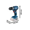 Bosch smūginis akumuliatorinis suktuvas gręžtuvas GSB 18V-45, 21/45Nm, be akumuliatoriaus ir kroviklio, kartoninė pakuotė