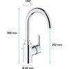Mixer Lavabo MONOCMAND SHEET LE LA SIZE L - GROHE - 32723001