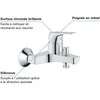 Grohe bath mixer Start Flow, chrome