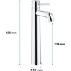 Grohe izlietnes maisītājs Start Classic XL, ar push-open, hroms