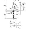 Grohe Aukštas virtuvės maišytuvas Bauloop 31368001