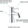 Grohe basin mixer Start Classic, with pop-up, chrome