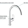 Grohe Start Flow virtuvinis maišytuvas, chromas