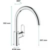 Grohe Start Flow virtuvinis maišytuvas, chromas