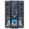 INFOSEC ZEN X Line Interactive UPS 800 VA 6 lizdai FR / SCHUKO - 1 USB įkroviklis - 1 USB prievadas