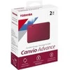 Išorinis kietasis diskas TOSHIBA Canvio Advance, raudonas, 2TB