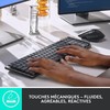 Gruzdintuvė „Logitech“ – belaidė klaviatūra – MX – mechaninė – našus apšvietimas – grafitas
