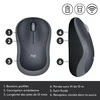 Bevielė pelė Logitech M185 pilka
