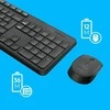 Logitech MK235 Belaidė Klaviatūra ir pelė - Pilkas-FRA-2.4GHZ-CENTRAL