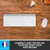 Klaviatūra ir pelė Kit Logitech MK470 Off Baltas FR Central
