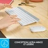 Klaviatūra ir pelė Kit Logitech MK470 Off Baltas FR Central