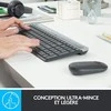 Logitech MK470 Slim Wireless Combo, belaidė klaviatūra ir pelė, Prancūzų išdėstymas (Azerty), Grafito spalvos