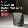 Modemas Synology Dual-Band Wi-Fi 6 Maršrutizatorius | WRX560 | 802.11ax | 600+2400 Mbit/s | 10/100/1000 Mbit/s | Ethernet LAN (RJ-45) jungtys 4 | Mesh Support Yes | MU-MiMO No | No mobile broadband | Antenna type Internal