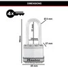 Drėkintuvas Master Lock Titano spyna - Excell - 45 mm (3 vnt. / blisteryje)