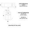 Master Lock MASTERLOCK Pack moraillon + chains