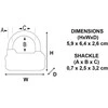 „Master Lock“ kombinuota pakabinama spyna 1520EURD