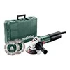 METABO.KAMPINIS ŠLIMUOTUVAS 125 /WQ 1100-125 CASE + 2 DEIMANTINIAI AŠMENYS