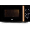 DOMO DO2820 mikrobangų krosnelė orkaitė - 20L - 700W - 35 min laikmatis - Atitirpinimo funkcija - L44 x D35,8 x A 25,8 cm - Juodas medžio apdaila