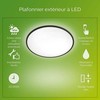 Lampa sufitowa Helios Philips Superslim Ceiling 15W 2700K IP54 juoda