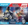 PLAYMOBIL CITY ACTION Pradinis rinkinys su policininku ir vagimi 71255