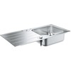 GROHE K500 Køkkenvask, rustfrit stål, nedfæld/planlim, 965x500mm
