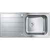 GROHE K500 Køkkenvask, rustfrit stål, nedfæld/planlim, 965x500mm