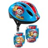 „Spin Master“ vaikiškas šalmas + apsaugų rinkinys „Paw Patrol“.