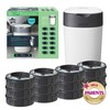 TOMMEE TIPPEE TWIST AND CLICK ADVANCED SAUSKELNIŲ KONTEINERIO IR 12 VNT. KASEČIŲ RINKINYS, Baltas