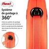 Trixie Flexi Xtreme šunų pavadėlis, XS, iki 15 kg, 3 m, oranžinis