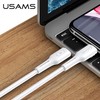 USAMS U43 USB-C į lightning greito įkrovimo laidas 30W, Juodas