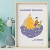EQhub „Kam skirsime savo dėmesį, tas ir augs“ - ugdantys plakatai emocinio intelekto lavinimui, dekoracijos vaiko kambariui ar klasei - A3 formatu