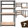 Iso Trade Storage rack - juodas 180x90x40 Bigstreen