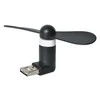 Iso Trade Ventiliatorius 2in1 USB/microUSB juodos spalvos