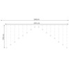 Iso Trade Light curtain 136LED - warm baltas 31V KŚ11337