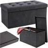 Pilkas aksominis pufas 76x38x38cm Ruhhy 26130