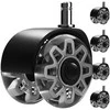 Gray swivel chair wheels, 5 pcs. Ruhhy 25280