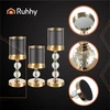 Candlestick - lantern set 3 pcs auksinis Ruhhy 26487