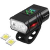 Trizand 4T6 USB dviračio žibintas + galinis žibintas 23677