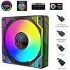 1st Cool Wentylator 1stCOOL AURA EVO veidrodėlis ARGB PWM 120mm (F12-AURA-EVO-B1)