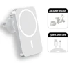 1St Cool 1stCOOL belaidis QI įkroviklis 15W, magnetinis, automobiliui, suderinamas su MagSafe, baltas