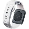 3mk silikoninė Watch apyrankė Apple Watch 38 / 40 / 41 mm - baltos spalvos
