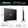 Televizorius HISENSE 50E7Q PRO 50" QLED 4K VidaaOS 144Hz Dolby Atmos