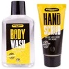 ACCENTRA SET BATH and BODY TOOLKIT in a tire-shaped case