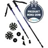 Crivit Šiaurietiško ėjimo lazdos, sulankstomos, reguliuojamo ilgio, KUBISPORT, 65–135 cm