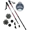 Crivit Šiaurietiško ėjimo lazdos, sulankstomos, reguliuojamo ilgio, KUBISPORT, 65–135 cm